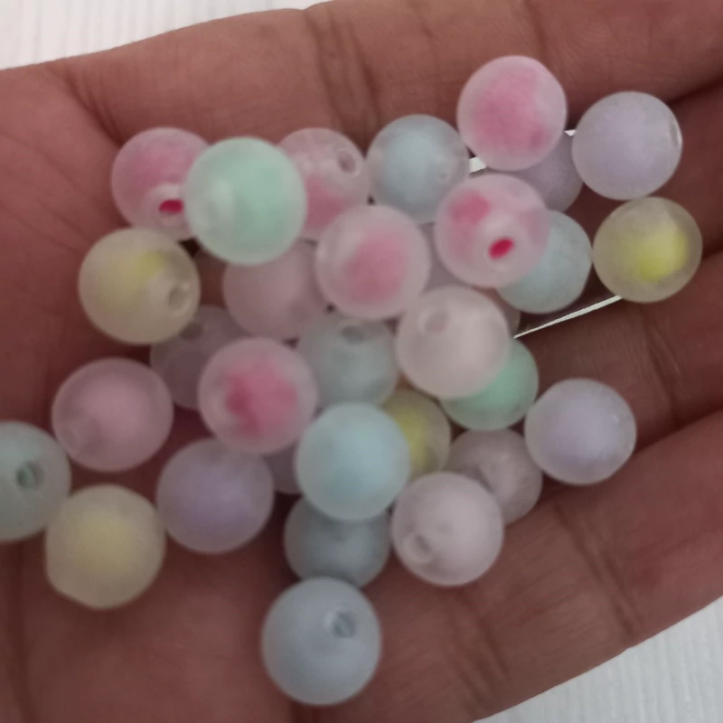 مهره دستبند طرح گرد 8 ، سایز 8 میل بسته 20 گرمی