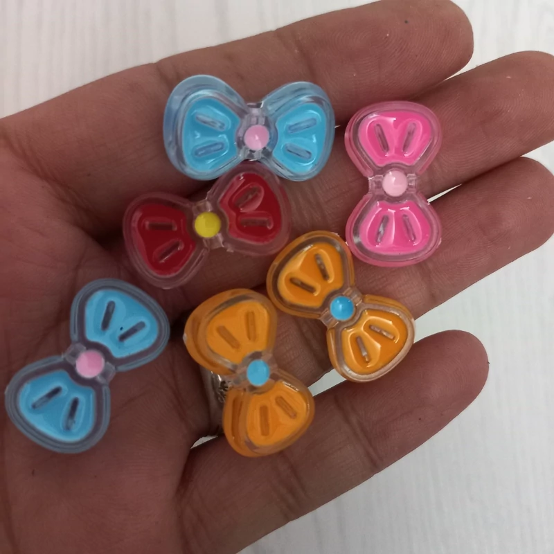 مهره دستبند طرح پروانه سایز 2.5 سانت،بسته 20 گرمی