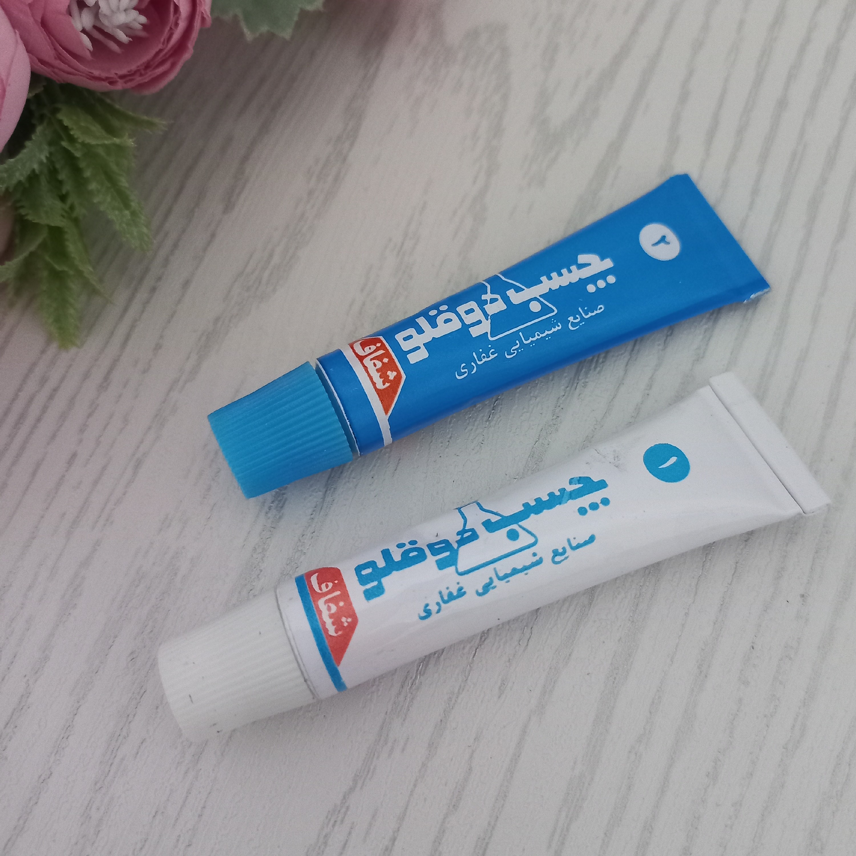 چسب دو قلو شفاف غفاری